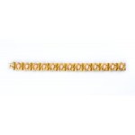 Angel skin coral gold bracelet and ring