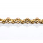 Angel skin coral gold bracelet and ring