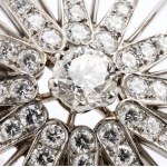 Platinum diamonds brooch