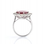 Ruby diamond gold ring