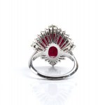 Ruby diamond gold ring
