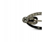 Art Decò platinum brooch with diamonds