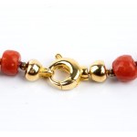 Mediterranean coral necklace