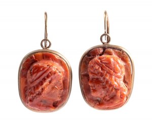 Coral earrings