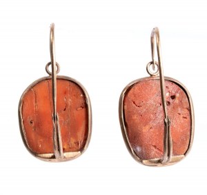 Coral earrings