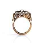 Gold diamonds band ring