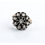 Gold, silver and diamond demi parure