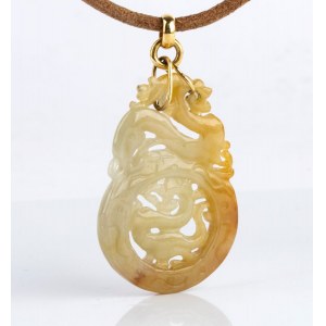 Jade pendant with cord