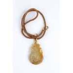 Jade pendant with cord