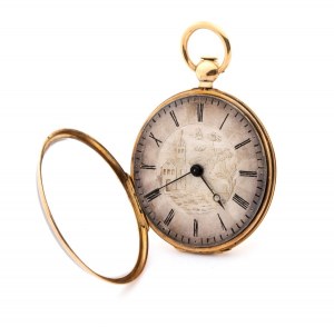 Gold pocket watch