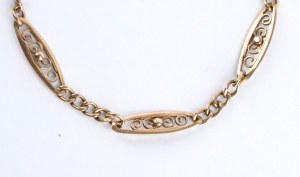 Gold watch chain