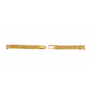 Yellow gold watch strap