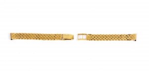 Yellow gold watch strap