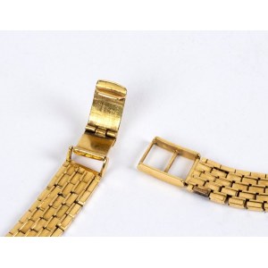 Yellow gold watch strap