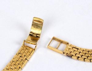 Yellow gold watch strap