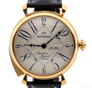 RENÈ MARCHALL, Repeater gold wristwatch
