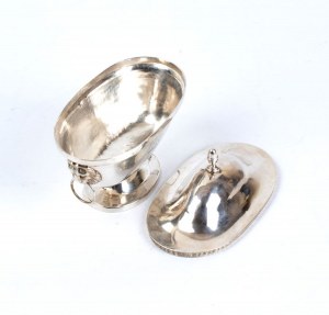 Italian solid silver sugar bowl