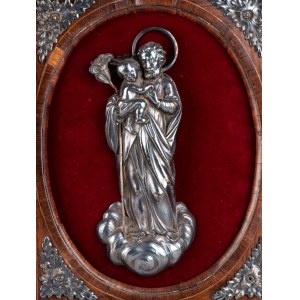 Solid silver St. Anthony of Padua and Child