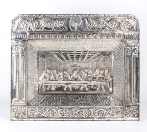 Soldi silver Last Supper with a dedication to Mario Zanin (Bishop)