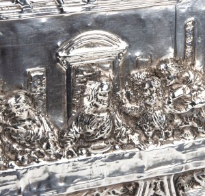 Soldi silver Last Supper with a dedication to Mario Zanin (Bishop)
