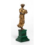 A group of Italian solid silver sculptures depicting the four seasons