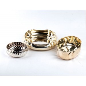 Three italian silver baskets