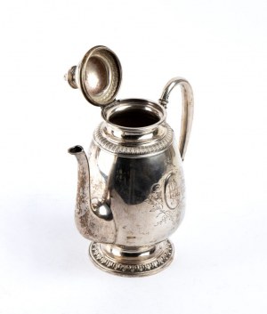 L. Mugnier & C., German silver teapot and sugar bowl
