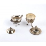 Two italian silver sugar bowl