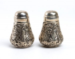 Italian solid silver salt shakers