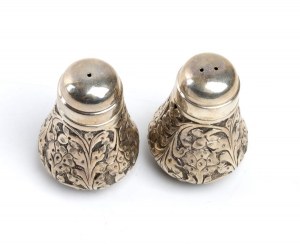 Italian solid silver salt shakers