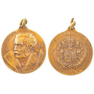 Medal SETNA ROCZNICA ZWYCIĘSTWA BLÜCHERA POD LWÓWKIEM ŚLĄSKIM, Mayer & Wilhelm, 1913