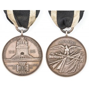 MEDAL PAMIĄTKOWY NA 100 LAT WOJNY WYZWOLEŃCZEJ, Niemcy, Berlin, Oretel, 1913