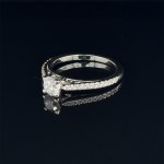 ANELLO IN ORO BIANCO 14K 2,58 GR CON DIAMANTI - RNG30207