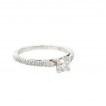 ANELLO IN ORO BIANCO 14K 2,58 GR CON DIAMANTI - RNG30207