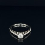 ANELLO IN ORO BIANCO 14K 2,58 GR CON DIAMANTI - RNG30207