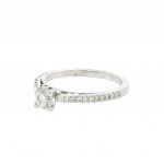 ANELLO IN ORO BIANCO 14K 2,58 GR CON DIAMANTI - RNG30207