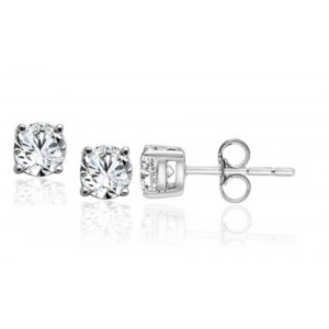 1.50 CT GOLD DIAMOND EARRINGS - 303 BASKET SET 14 LG