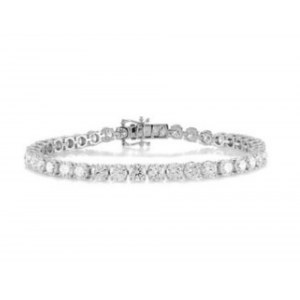 7.44G GOLD TENNIS BRACELET WITH LAB-GROWN DIAMONDS - 102 CLASSIC LG