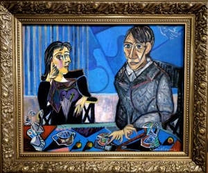 Krystyna Ruminkiewicz, Picasso, Dora Maar and the dove of peace, 2025