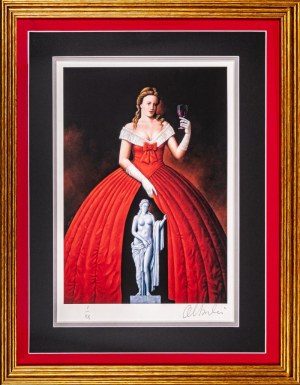 Rafal Olbinski, Toast to Eternal Beauty I of XX, 2025