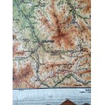 Śląsk Cieszyński - Cieszyn - mapa topograficzna na płótnie - Heimatkarte Kreis Teschen - Cieszyn ca. 1914 [ Cieszyn, Jabłonków, Skoczów, Ustroń , Szczyrk Bielsko, Bohumin, Strumień, Wisła ]