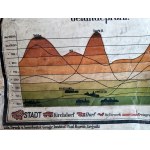 Śląsk Cieszyński - Cieszyn - mapa topograficzna na płótnie - Heimatkarte Kreis Teschen - Cieszyn ca. 1914 [ Cieszyn, Jabłonków, Skoczów, Ustroń , Szczyrk Bielsko, Bohumin, Strumień, Wisła ]