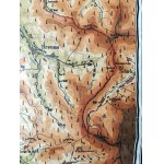 Śląsk Cieszyński - Cieszyn - mapa topograficzna na płótnie - Heimatkarte Kreis Teschen - Cieszyn ca. 1914 [ Cieszyn, Jabłonków, Skoczów, Ustroń , Szczyrk Bielsko, Bohumin, Strumień, Wisła ]