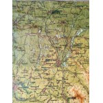 Śląsk Cieszyński - Cieszyn - mapa topograficzna na płótnie - Heimatkarte Kreis Teschen - Cieszyn ca. 1914 [ Cieszyn, Jabłonków, Skoczów, Ustroń , Szczyrk Bielsko, Bohumin, Strumień, Wisła ]