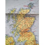 Anglia - Mapa Wielkiej Brytanii wydana w Berlinie w 1940 roku