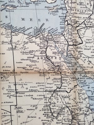 Map of the Arabian Peninsula region - NSDAP publication, 1942 [ Third Reich ].