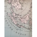 Mapa Azji wschodniej, obszar Pacyfiku i Ocean Indyjski - ok 1943 rok [ III Rzesza]
