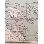 Mapa Azji wschodniej, obszar Pacyfiku i Ocean Indyjski - ok 1943 rok [ III Rzesza]
