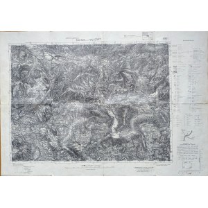 Austria - dwie wojskowe mapy topograficzne z 1939 roku [ rejon Hallstatt oraz Radstadt]
