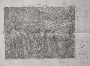 Austria - two 1939 military topographic maps [ Hallstatt region and Radstadt].